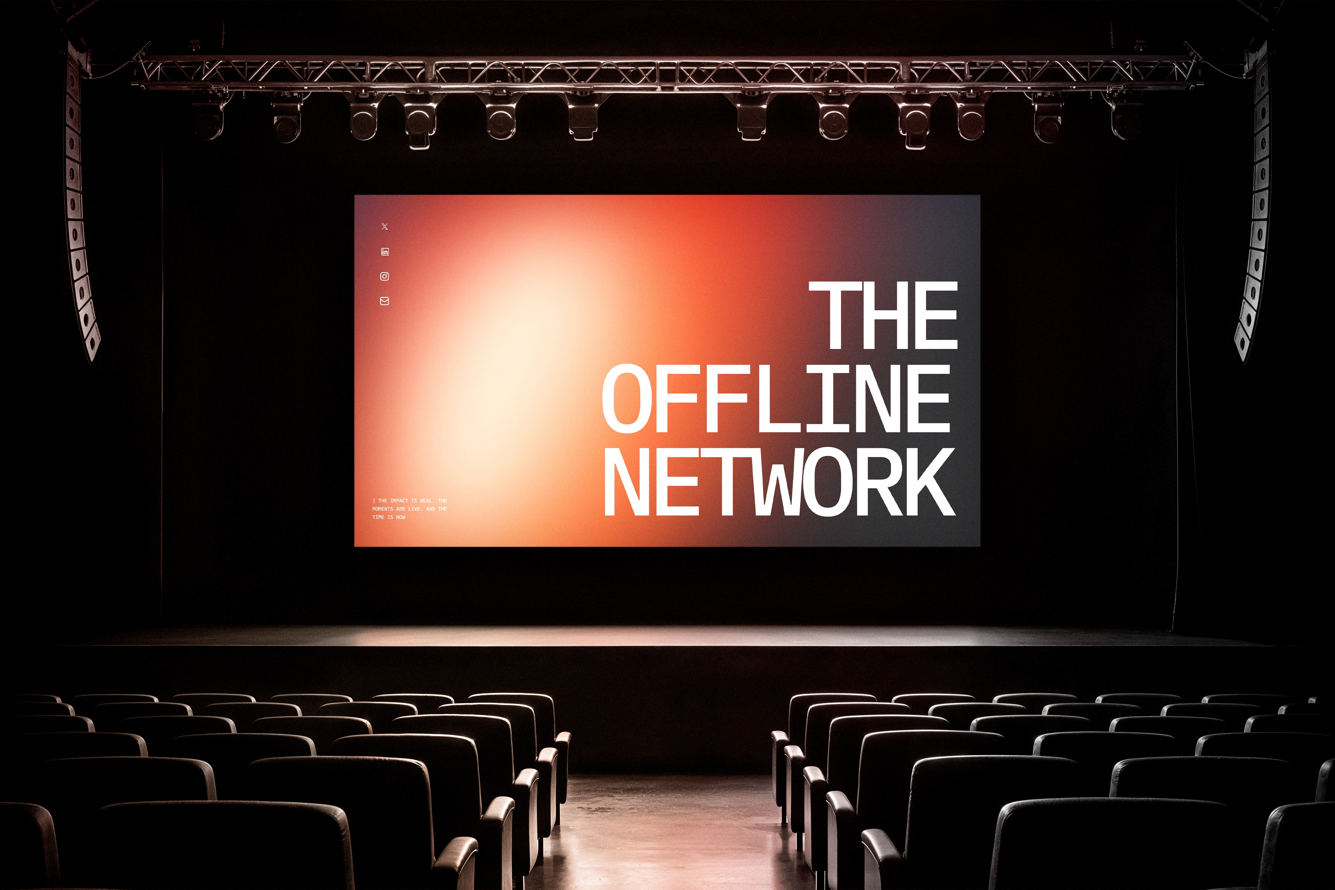 Ton on a theatre screen